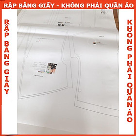 Rập giấy A0 đầm tay dài thắt nơ cổ mã 1283 (BẢN VẼ)