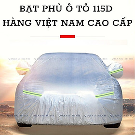 Bạt Phủ Ô Tô, Che Nắng Ô Tô, Chất Liệu 115D Hàng VN Chính Hãng, Chống Nóng, Chống Thấm Nước Hiệu Quả