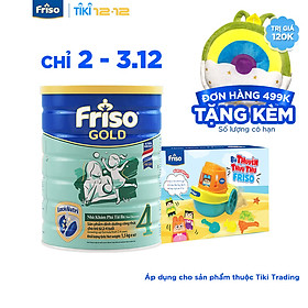 Sữa Bột Friso Gold 4 Cho Trẻ Từ 2-4 Tuổi 1.5kg + Tặng bộ lắp ráp (Quà ngẫu nhiên)