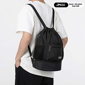 Balo Dây Rút Chống Nước Cao Cấp Xbags Wisdom Màu Đen, Siêu Nhẹ, Có Ngăn Đựng Giày Riêng Tiện Lợi, Năng Động Trẻ Trung XB6004!
