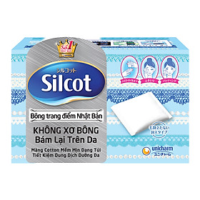 Silcot Bông Trang Điểm bông tẩy trang Nhật Bản Hộp 82 miếng