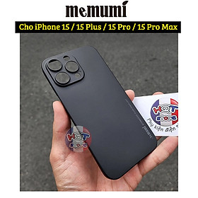 Ốp lưng Memumi Slim siêu mỏng 0.3mm cho điện thoại iPhone 15, 15 Plus, 15 Pro, 15 Pro Max - Hàng nhập khẩu