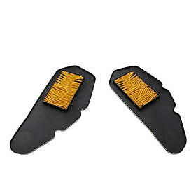 2x  Motorcycle Air Filter Element Intake Cleaner for  PCX 150  Yellow