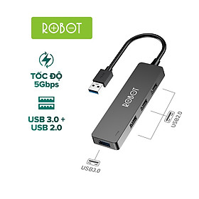 Mua HUB Chuyển Đổi Chia Cổng USB ROBOT H160 3 Cổng USB 2.0 Và 1 Cổng USB 3.0 - Hàng chính hãng
