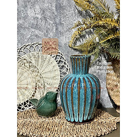 Mua Bình gốm cắm hoa Bát Tràng men hỏa biến trang trí phòng khách đẹp \ Mộc Gốm