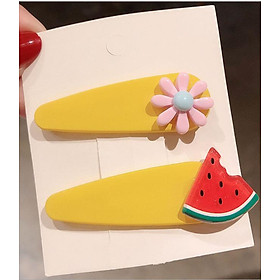 Sét 2 kẹp mái hoa quả cao cấp KAH113