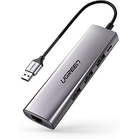 Mua Bộ chuyển USB 3.0 sang LAN 1Gbps + Hub USB 3.0 3 cổng UGREEN 60812 - Hàng chính hãng