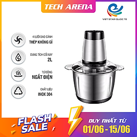 Mua Máy Xay Thịt Rau Củ Quả 4 Lưỡi Cắt Dung Tích 2 Lít  Công Suất 250W - Hàng Chính Hãng