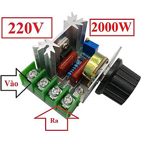 Xả Mạch dimmer công suất 4000W và Mạch Dimmer 2000W 220V dùng để điều chỉnh tốc độ động cơ, điều chỉnh độ sáng đèn