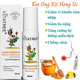 Vitatree Keo Ong Super Propolis Spray Complex Giúp Tăng Cường Hệ Miễn Dịch