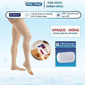 Vớ/tất y khoa JOBST Opaque - Mỏng Hỗ Trợ Điều Trị giãn tĩnh mạch chân, 20-30 mmHg (vớ đùi) - Da - M
