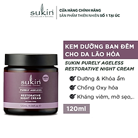 Kem Phục Hồi Da Chống Lão Hóa Ban Đêm Sukin Purely Ageless Restorative Night Cream 120ml