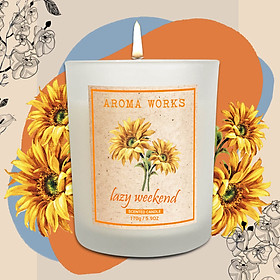 Mua Nến Thơm Thiên Nhiên Aroma Works Natural Scented Candle - Lazy Weekend