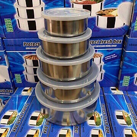 Mua SỈ BỘ 5 BÁT INOX ĐỰNG THỨC ĂN  Sãn Hàng 
