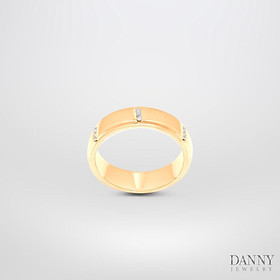 Nhẫn Đôi Danny Jewelry Bạc 925 Đính Đá CZ Xi Rhodium/Vàng hồng N0087