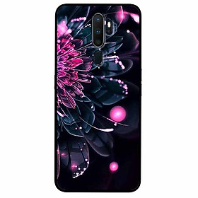 Ốp lưng in cho Oppo A5 2020 Mẫu Mẫu Đơn Hồng Đen