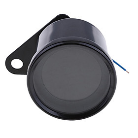 12V Motor LED Digital Display Speedometer Tachometer Odometer Gauge - Black