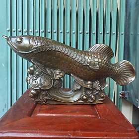 Mua Cá chép kim ngư cưỡi sóng bằng đồng  tượng cá chép phong thủy bằng đồng- quà tặng phong thủy  quà tặng tân gia-Đồ Đồng Nguyệt Ánh-Linh vật phong thủy