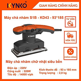 Máy chà nhám chữ nhật cầm tay chính hãng Kynko S1B-KD43-93*185 siêu bền giá tốt