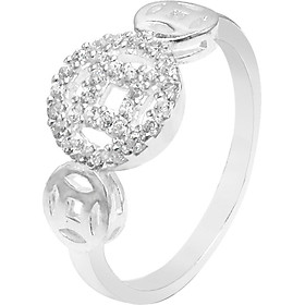 Nhẫn bạc kim tiền panmila k4