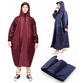 Mua   1m4 - VẢI DÙ    Áo Mưa Vải Dù  Áo mưa người lớn Dạng bit không xẻ tà Vải dù siêu bền không họa tiết.