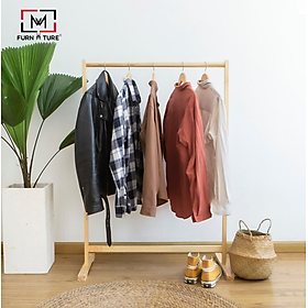 GIÁ TREO QUẦN ÁO XUẤT KHẨU SIZE 86 MÀU TỰ NHIÊN MWFURNITURE - SIMPLE HANGER NATURAL