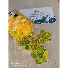 50 hoa 5 cánh dạ quang lưu ly mẫu mới trang trí phk shop