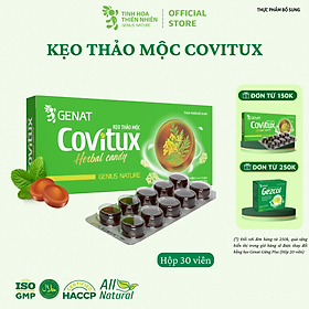 Kẹo thảo mộc Covitux (hộp 30 viên) - Genat