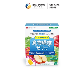 Thạch chất xơ & lợi khuẩn Dietary Fiber Jelly FINE JAPAN hộp 20 thanh