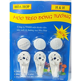 Mua 10 vỉ móc treo tường đa dụng 3 đinh chịu lực 10kg  HH (1 vỉ = 3 móc)