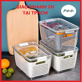 Mua Hộp Bảo Quản   Lưu Trữ Rau Củ Tươi Ngon Trong Tủ Lạnh Phong Cách Nhật Bản PaKaSa- Hàng Chính Hãng