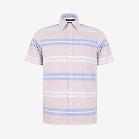 Áo sơ mi nam KHATOCO Tailor Fit ngắn tay A1MN568T2-CNSC817-2709-N