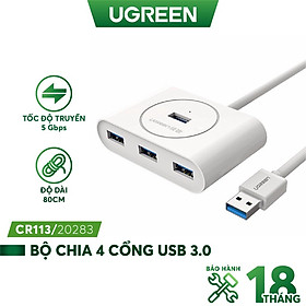 Hub USB 3.0 ra 4 cổng UGREEN cao cấp hàng chính hãng