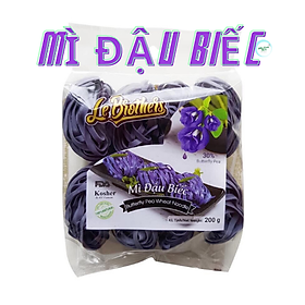 Mì rau củ Đậu Biếc /Duy Anh / 200G/Hữu cơ / Làm Từ đậu biếc /Không phẩm màu/Không hóa chất