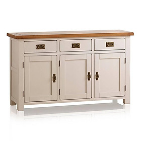 Mua Tủ Chén Thấp Kemble Loại Lớn Gỗ Sồi Ibie DSCSLKEMO - Trắng (140 x 42 cm)