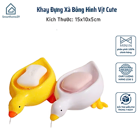 Khay Đựng Xà Bông Hình Vịt Cute, Kệ Đựng Xà Phòng Có Lỗ Thoát Nước Decor Nhà Tắm - HÀNG CHÍNH HÃNG MINIIN