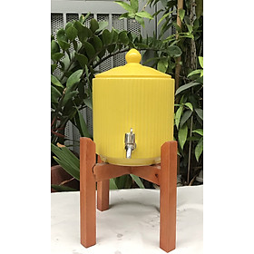 Bình đựng nước sứ Bát Tràng dung tích 10 lít dáng trụ