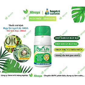 Thuốc trừ bệnh Hợp Trí AgriLife 100SL chai 200ml Cháy Bìa Lá, Thán Thư và Thối Nhũn
