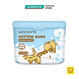 Tăm Bông Watsons Paper Shalf Cotton Buds 300s. (Mr. Giraffe)