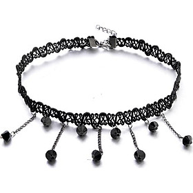 Vòng cổ choker ren đính hạt