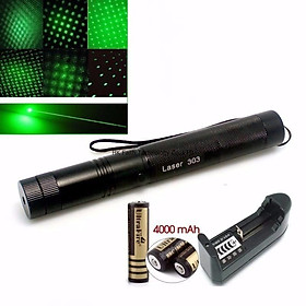 Mua ĐÈN PIN TIA LASER 303 TIA XANH