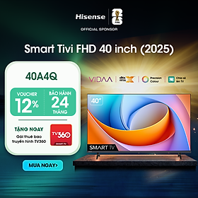 Smart Tivi Hisense 40 inch FHD 40A4Q, Giao hàng toàn quốc, Bảo hành 2 năm - HÀNG CHÍNH HÃNG