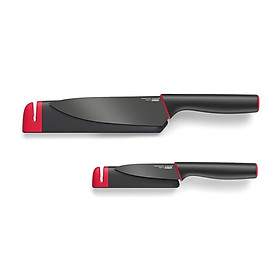 Mua Set 2 dao Joseph Joseph Slice & Sharpen 10146 Black/Red Hàng chính hãng