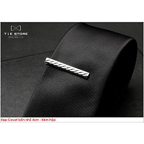 Kẹp cà vạt nam bản nhỏ ( 4cm) - Tặng kèm hộp