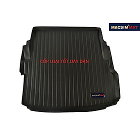 Thảm lót cốp xe ô tô Jaguar XE 2015-2017 nhãn hiệu Macsim chất liệu TPV cao cấp màu đen - nhám (075)