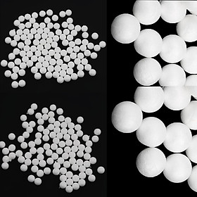 300 Pieces Assorted Size Round Solid Styrofoam Foam Balls for Christmas Kids Painting Crafts