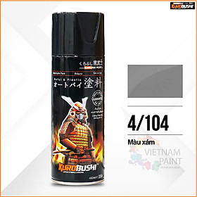 Sơn xịt Samurai Kurobushi - MÀU XÁM XI MĂNG 104 (400ml)