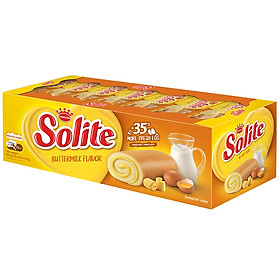 Khay 20 Gói Bánh Solite Swissroll Vị Bơ Sữa - Kinh Đô (360g)