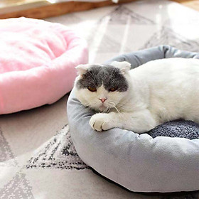 Ổ Nệm Cho Chó Mèo Nằm Ngủ 4kg Nệm Rời + Tặng Kèm Gối Nằm