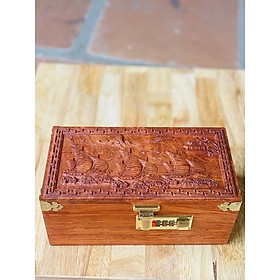 Mua HỘP ĐỰNG DẤU CÔNG TY  ĐỰNG TRANG SỨC GỖ HƯƠNG THUẬN BUỒM XUÔI GIÓ CỰC ĐẸP